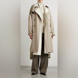 Unisex Lauren Ralph Lauren Beige Long Sleeve
Double Breasted Button Trench Coat